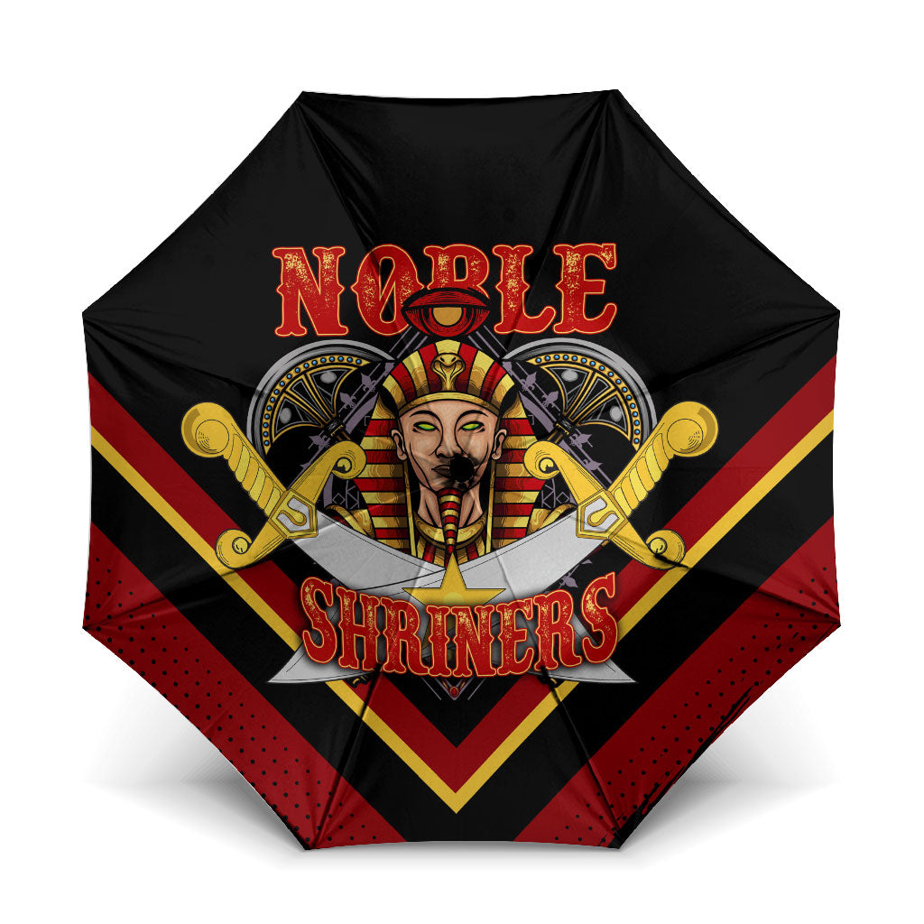 Noble Shriners Umbrella Masonic Egyptian Pharaoh Scimitar Emblem