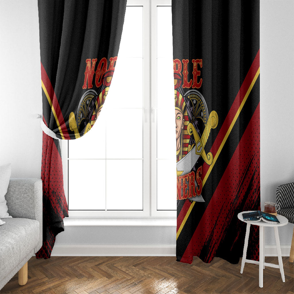 Noble Shriners Window Curtain Masonic Egyptian Pharaoh Scimitar Emblem