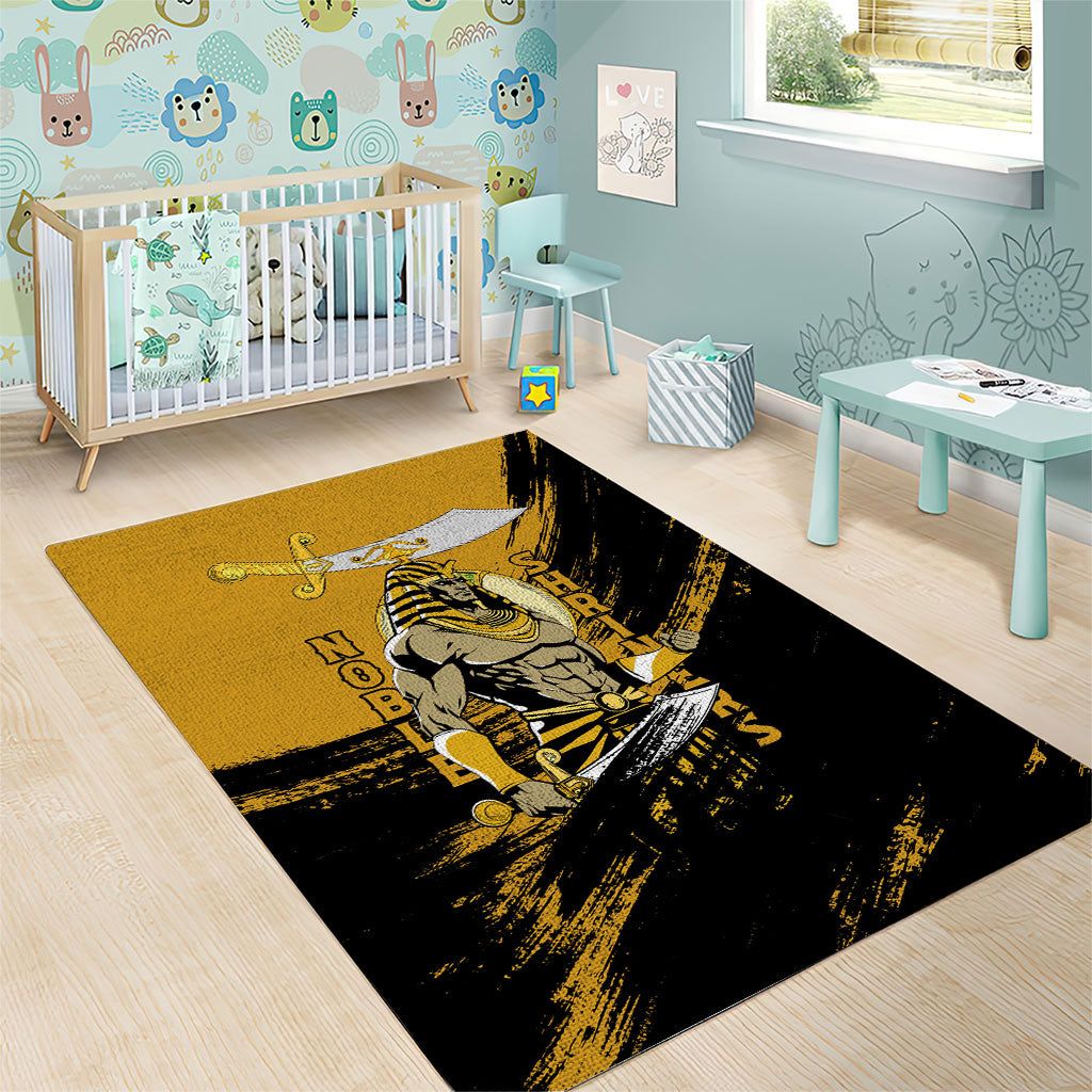 Noble Shriners Area Rug Egyptian Pharaoh Warrior - Scimitar Sword