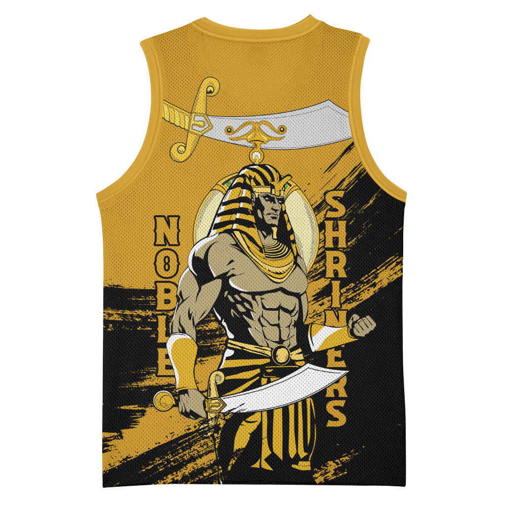Noble Shriners Basketball Jersey Egyptian Pharaoh Warrior - Scimitar Sword
