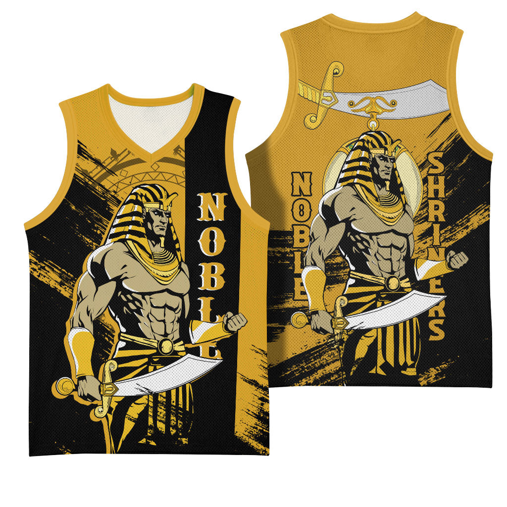Noble Shriners Basketball Jersey Egyptian Pharaoh Warrior - Scimitar Sword