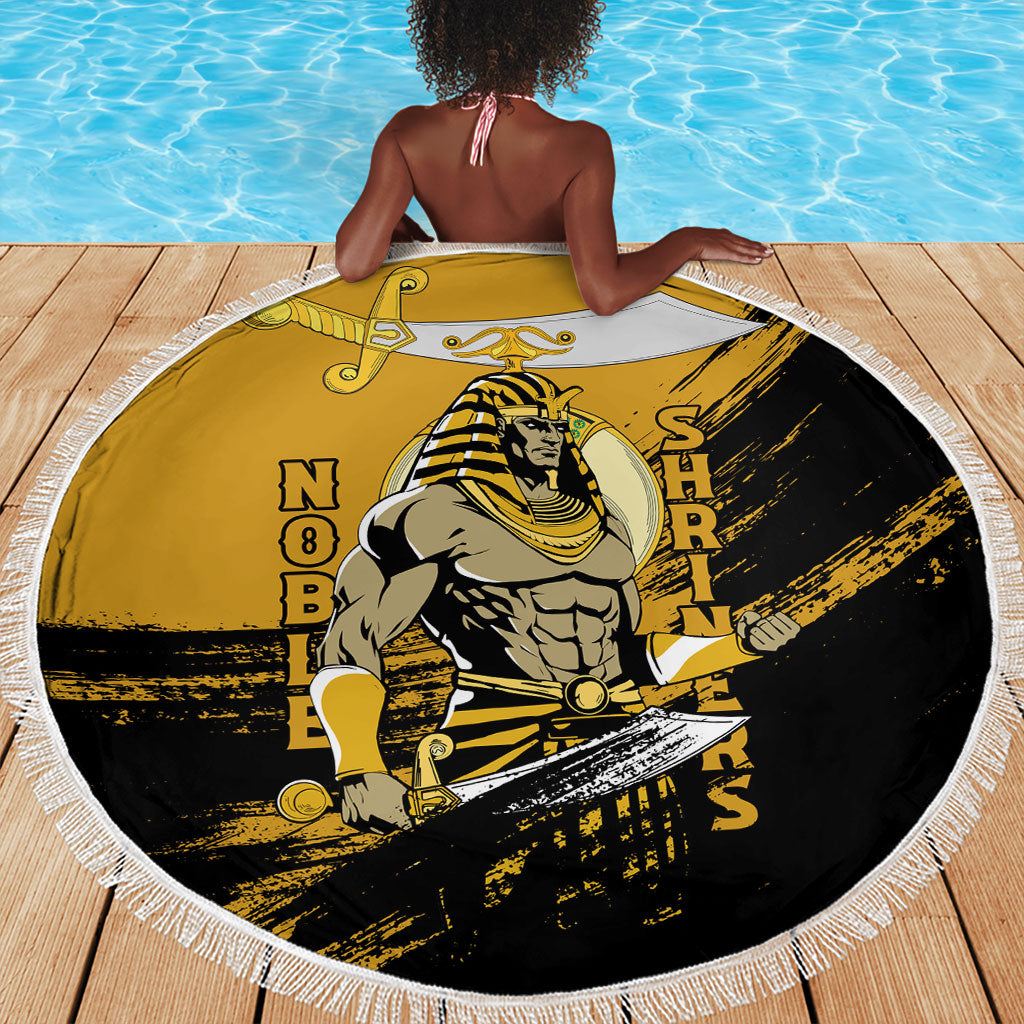 Noble Shriners Beach Blanket Egyptian Pharaoh Warrior - Scimitar Sword
