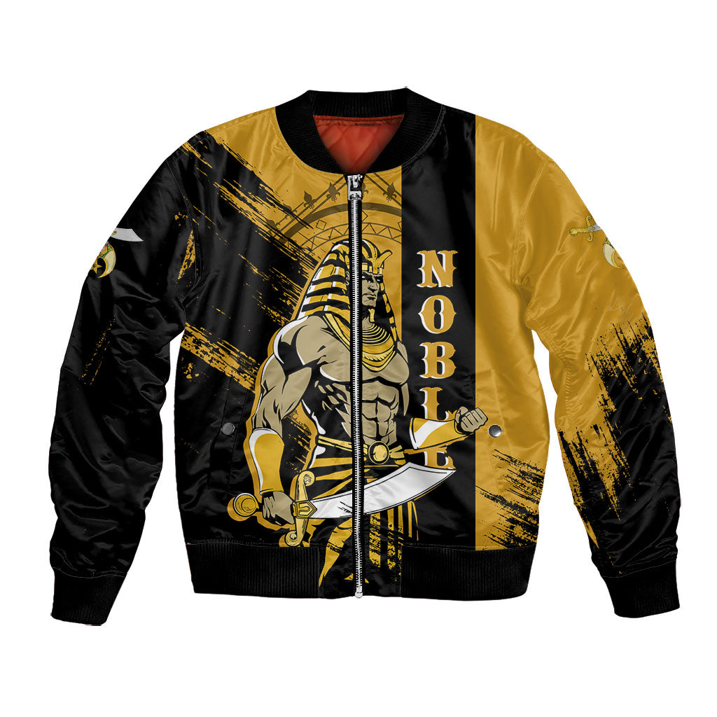 Noble Shriners Bomber Jacket Egyptian Pharaoh Warrior - Scimitar Sword