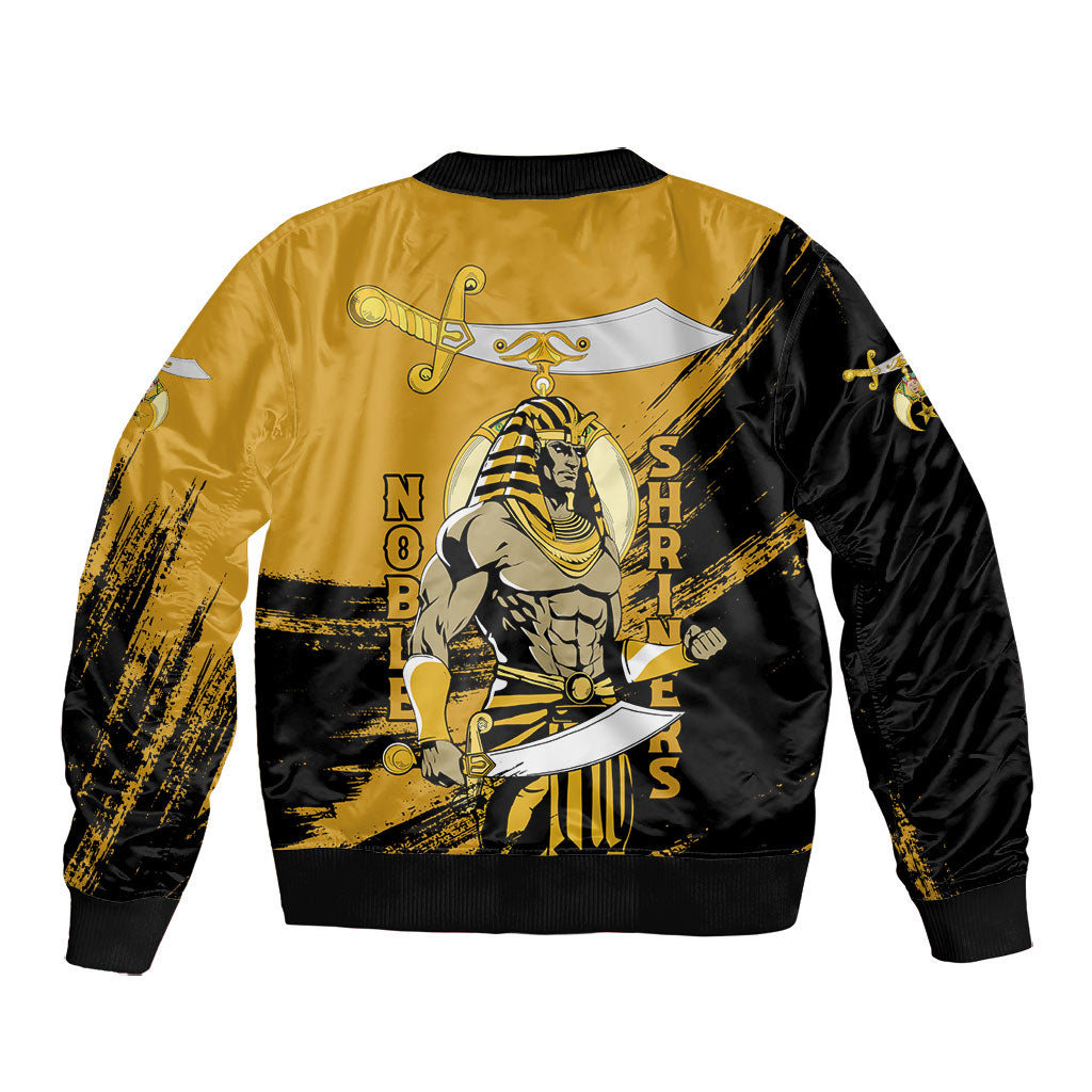 Noble Shriners Bomber Jacket Egyptian Pharaoh Warrior - Scimitar Sword