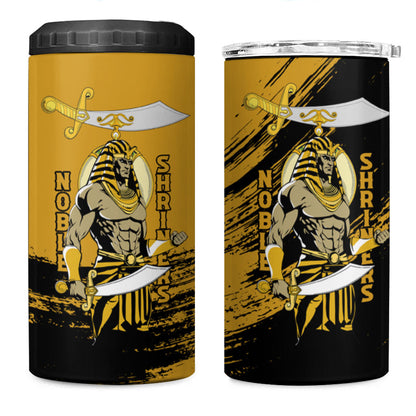 Noble Shriners 4 in 1 Can Cooler Tumbler Egyptian Pharaoh Warrior - Scimitar Sword