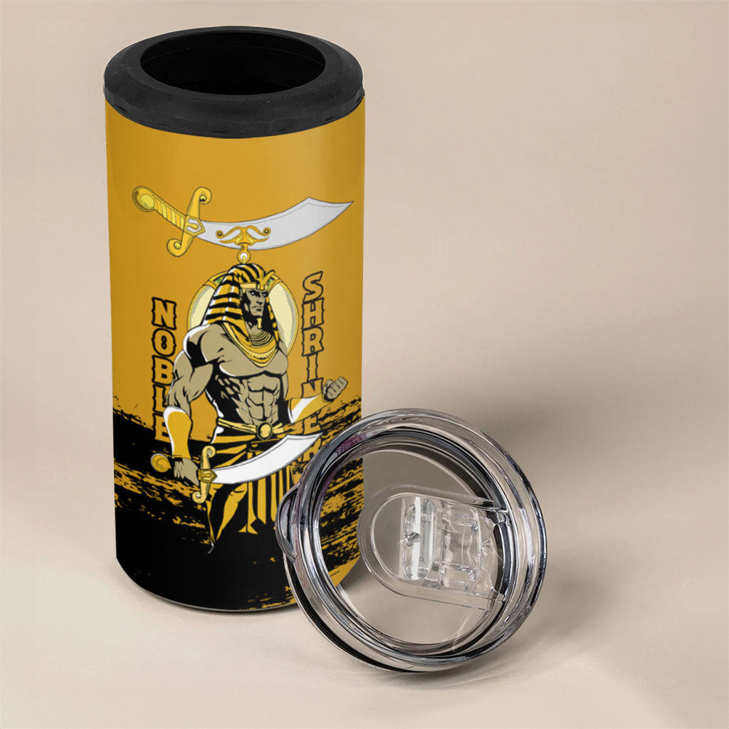 Noble Shriners 4 in 1 Can Cooler Tumbler Egyptian Pharaoh Warrior - Scimitar Sword