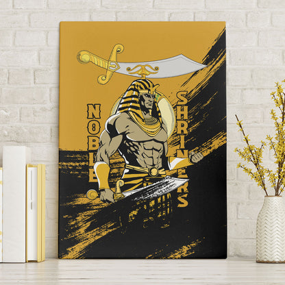 Noble Shriners Canvas Wall Art Egyptian Pharaoh Warrior - Scimitar Sword