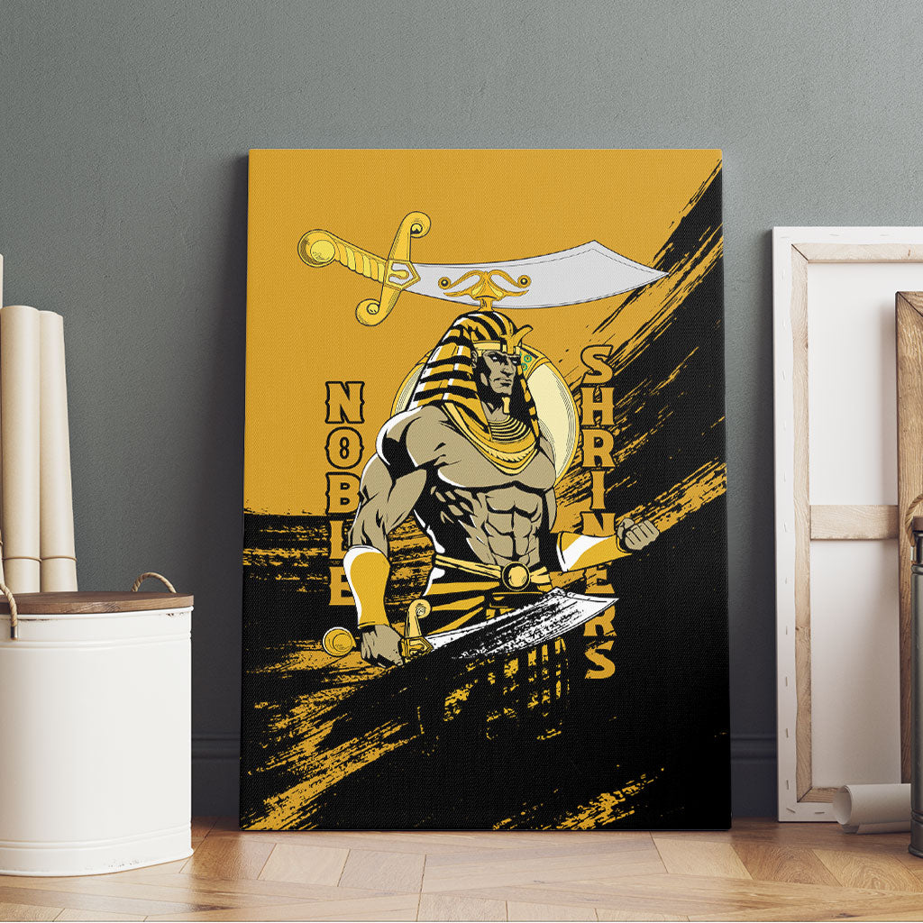 Noble Shriners Canvas Wall Art Egyptian Pharaoh Warrior - Scimitar Sword