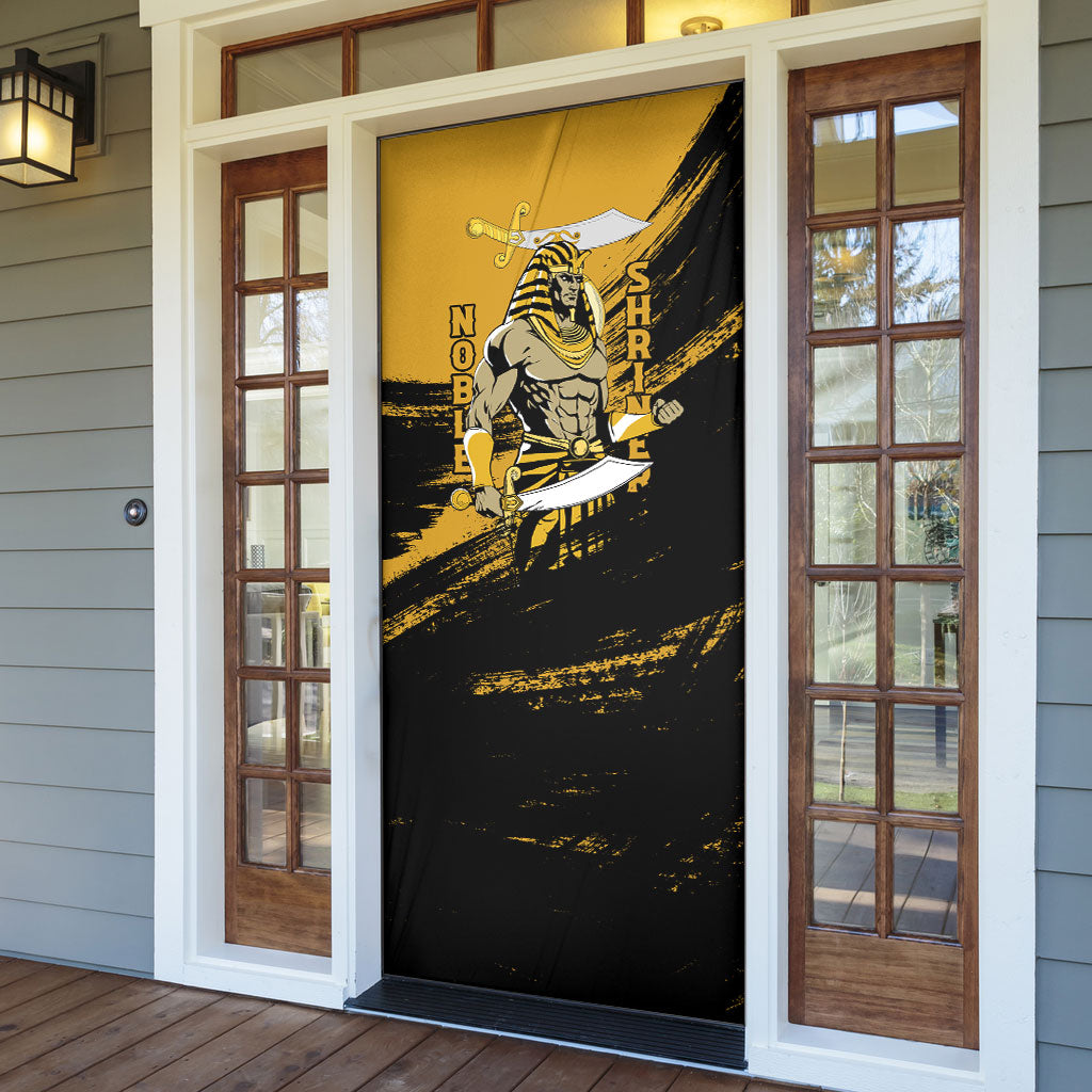 Noble Shriners Door Cover Egyptian Pharaoh Warrior - Scimitar Sword