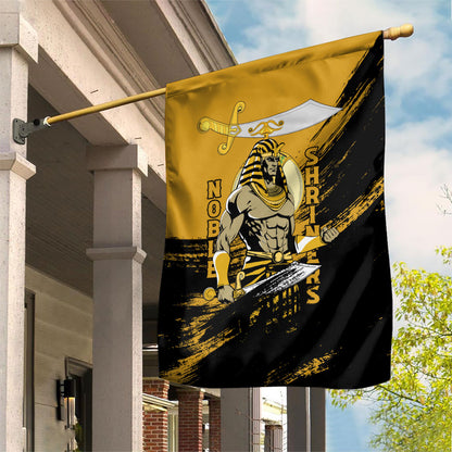 Noble Shriners Garden Flag Egyptian Pharaoh Warrior - Scimitar Sword