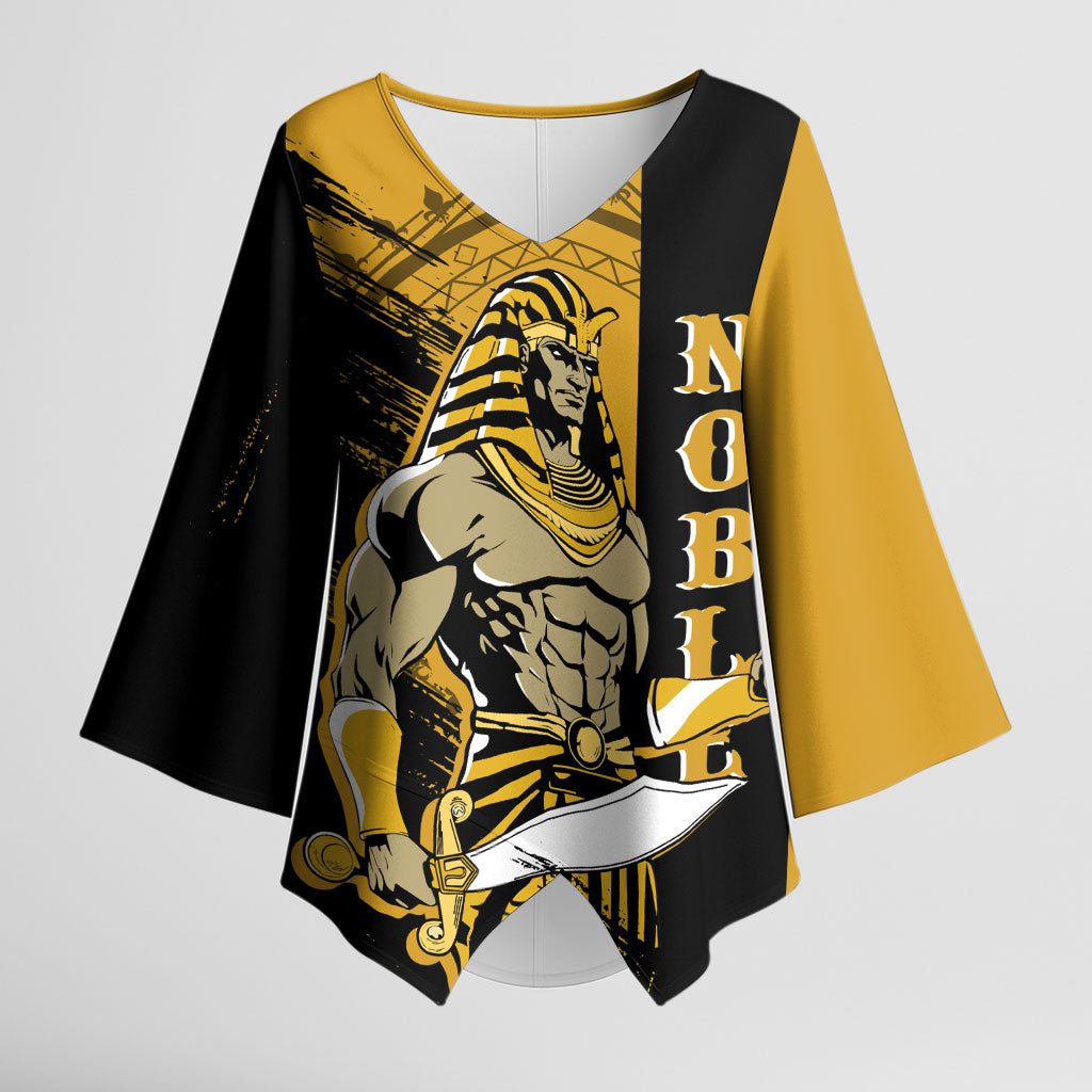 Noble Shriners Kimono Sleeve Blouse Egyptian Pharaoh Warrior - Scimitar Sword