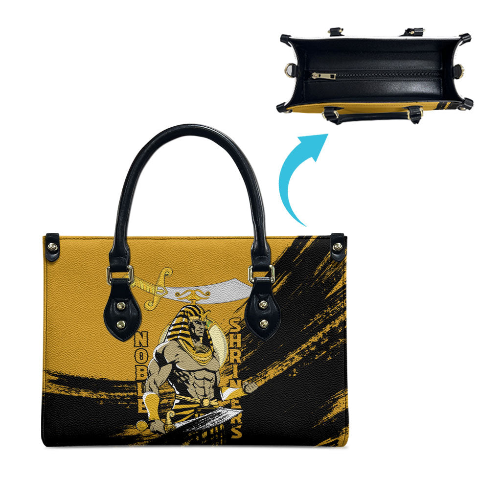 Noble Shriners Leather Bag Egyptian Pharaoh Warrior - Scimitar Sword