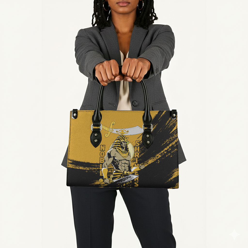 Noble Shriners Leather Bag Egyptian Pharaoh Warrior - Scimitar Sword