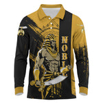 Noble Shriners Long Sleeve Polo Shirt Egyptian Pharaoh Warrior - Scimitar Sword