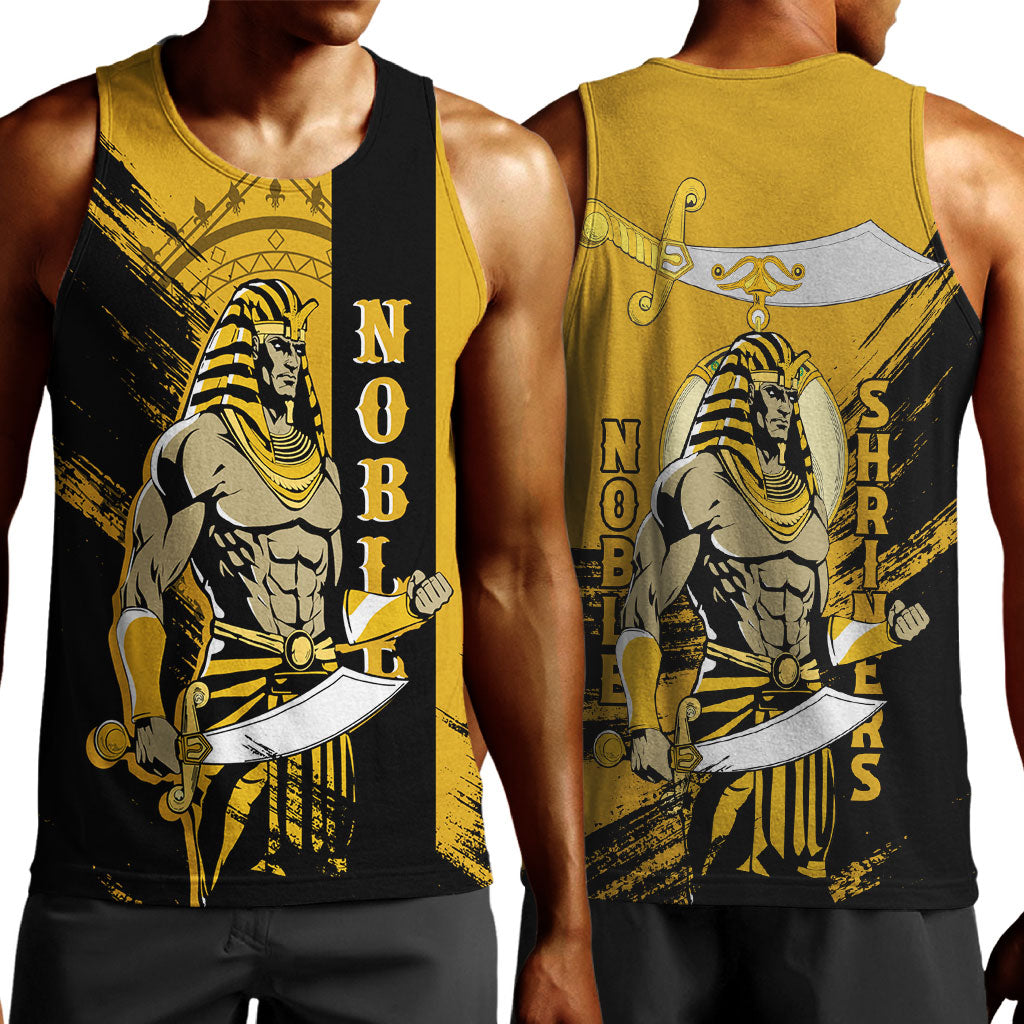 Noble Shriners Men Tank Top Egyptian Pharaoh Warrior - Scimitar Sword