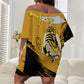 Noble Shriners Off Shoulder Short Dress Egyptian Pharaoh Warrior - Scimitar Sword