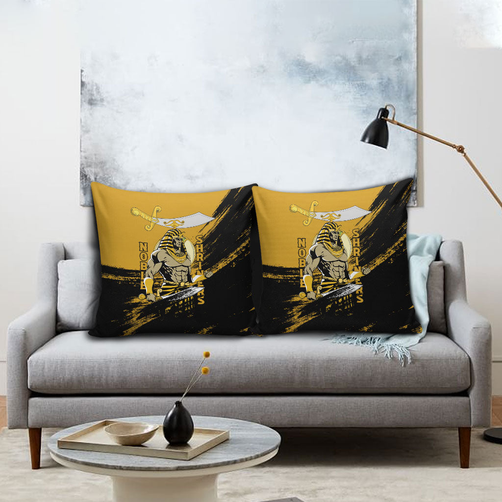 Noble Shriners Pillow Cover Egyptian Pharaoh Warrior - Scimitar Sword