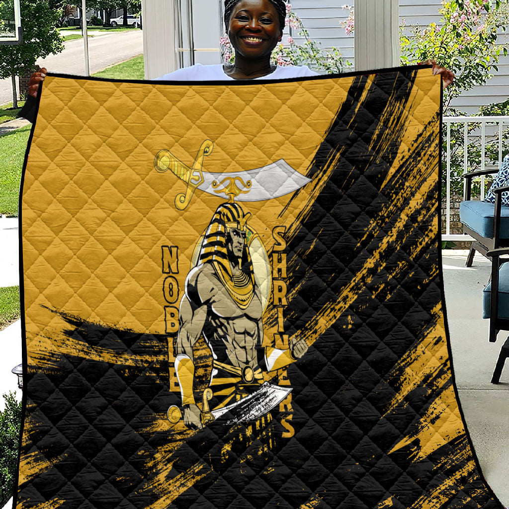 Noble Shriners Quilt Egyptian Pharaoh Warrior - Scimitar Sword
