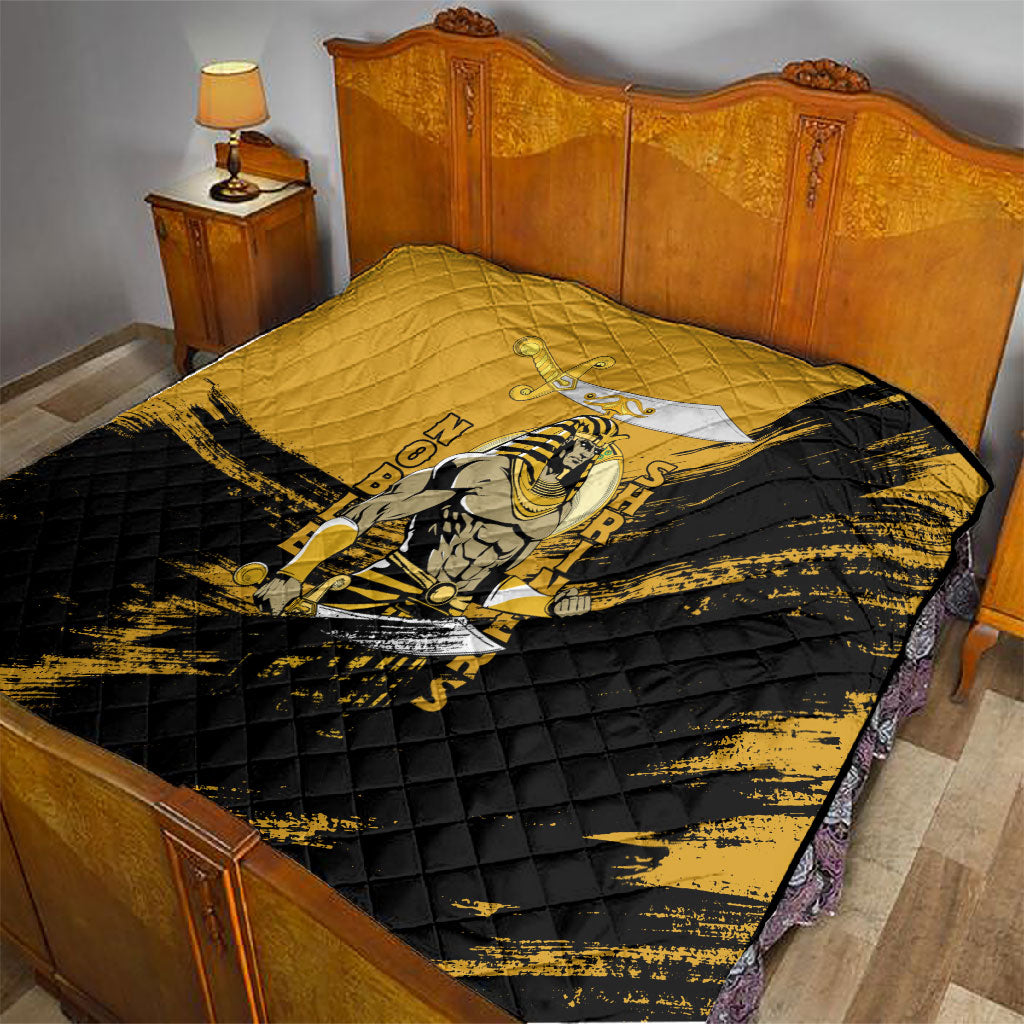 Noble Shriners Quilt Egyptian Pharaoh Warrior - Scimitar Sword