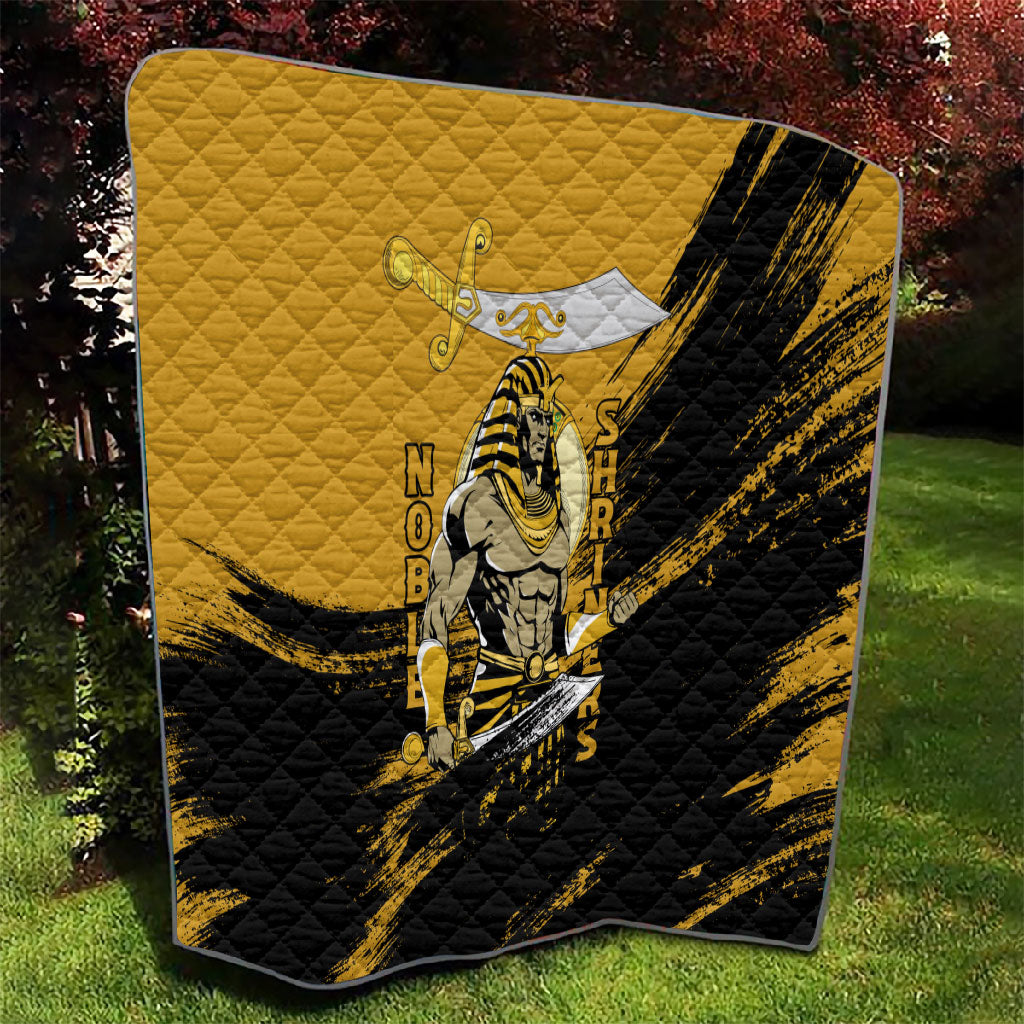 Noble Shriners Quilt Egyptian Pharaoh Warrior - Scimitar Sword