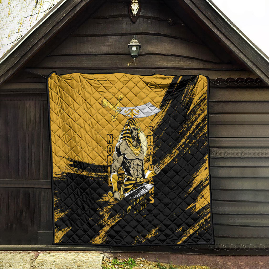 Noble Shriners Quilt Egyptian Pharaoh Warrior - Scimitar Sword