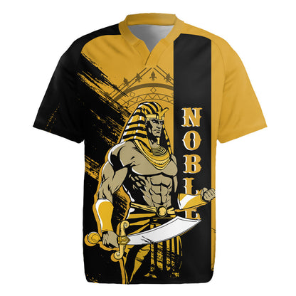 Noble Shriners Rugby Jersey Egyptian Pharaoh Warrior - Scimitar Sword