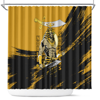 Noble Shriners Shower Curtain Egyptian Pharaoh Warrior - Scimitar Sword