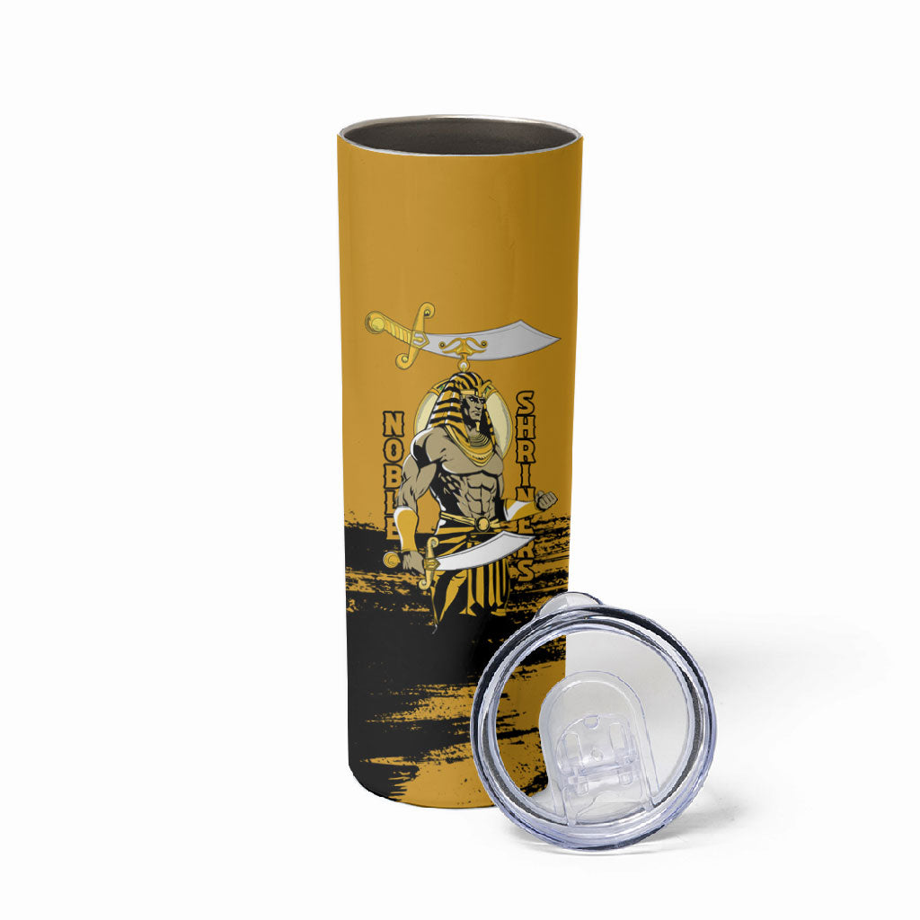 Noble Shriners Skinny Tumbler Egyptian Pharaoh Warrior - Scimitar Sword