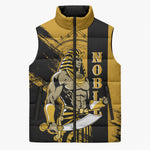 Noble Shriners Sleeveless Puffer Jacket Egyptian Pharaoh Warrior - Scimitar Sword