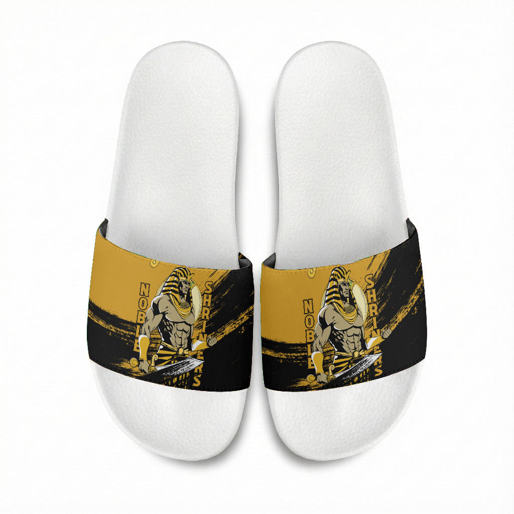 Noble Shriners Slide Sandals Egyptian Pharaoh Warrior - Scimitar Sword