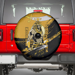 Noble Shriners Spare Tire Cover Egyptian Pharaoh Warrior - Scimitar Sword