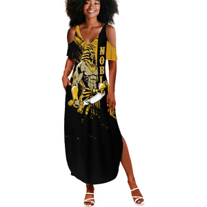 Noble Shriners Summer Maxi Dress Egyptian Pharaoh Warrior - Scimitar Sword
