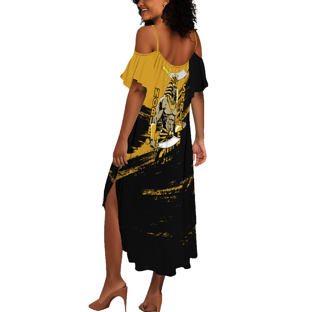 Noble Shriners Summer Maxi Dress Egyptian Pharaoh Warrior - Scimitar Sword
