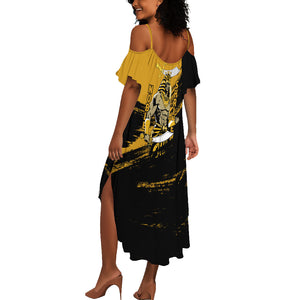 Noble Shriners Summer Maxi Dress Egyptian Pharaoh Warrior - Scimitar Sword