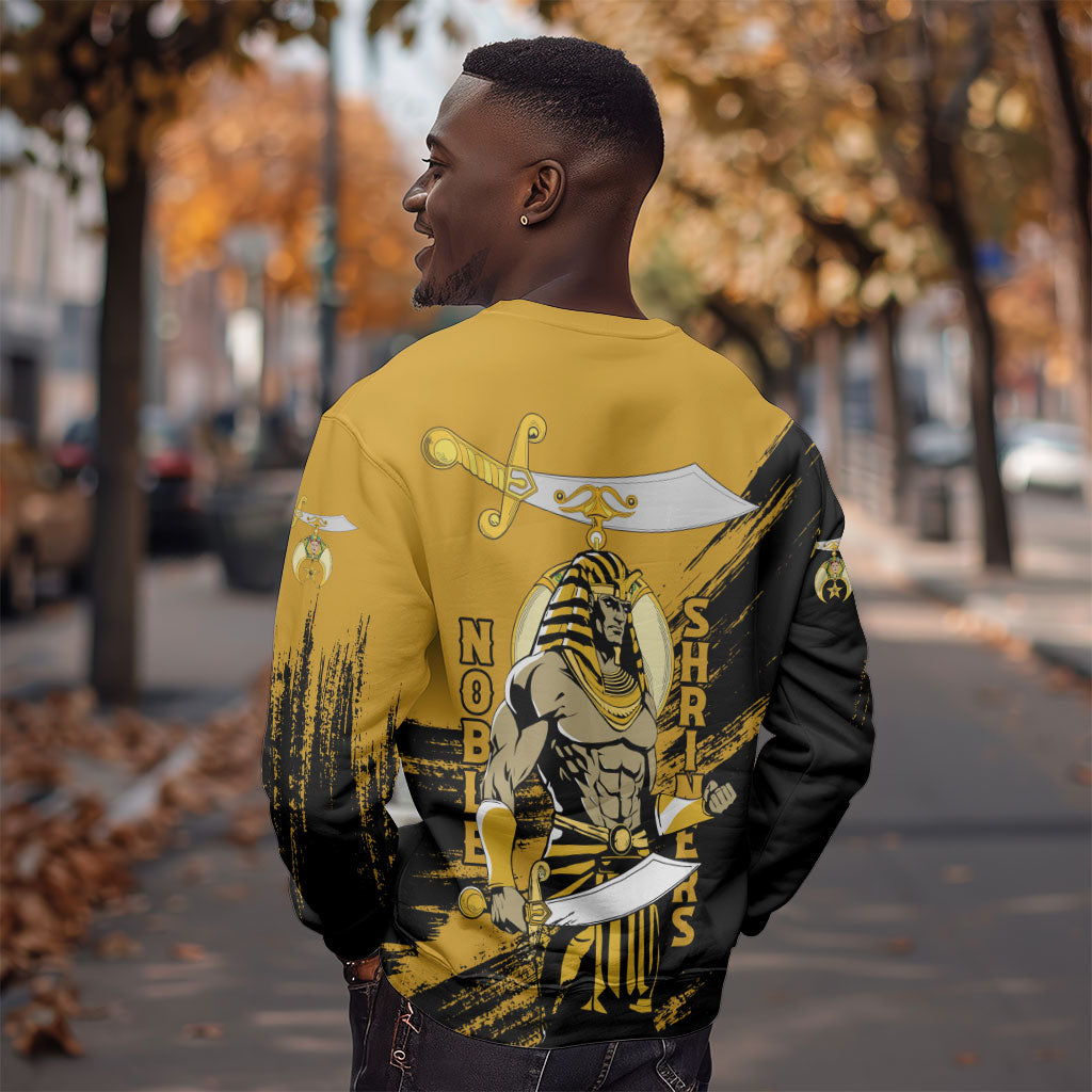 Noble Shriners Sweatshirt Egyptian Pharaoh Warrior - Scimitar Sword