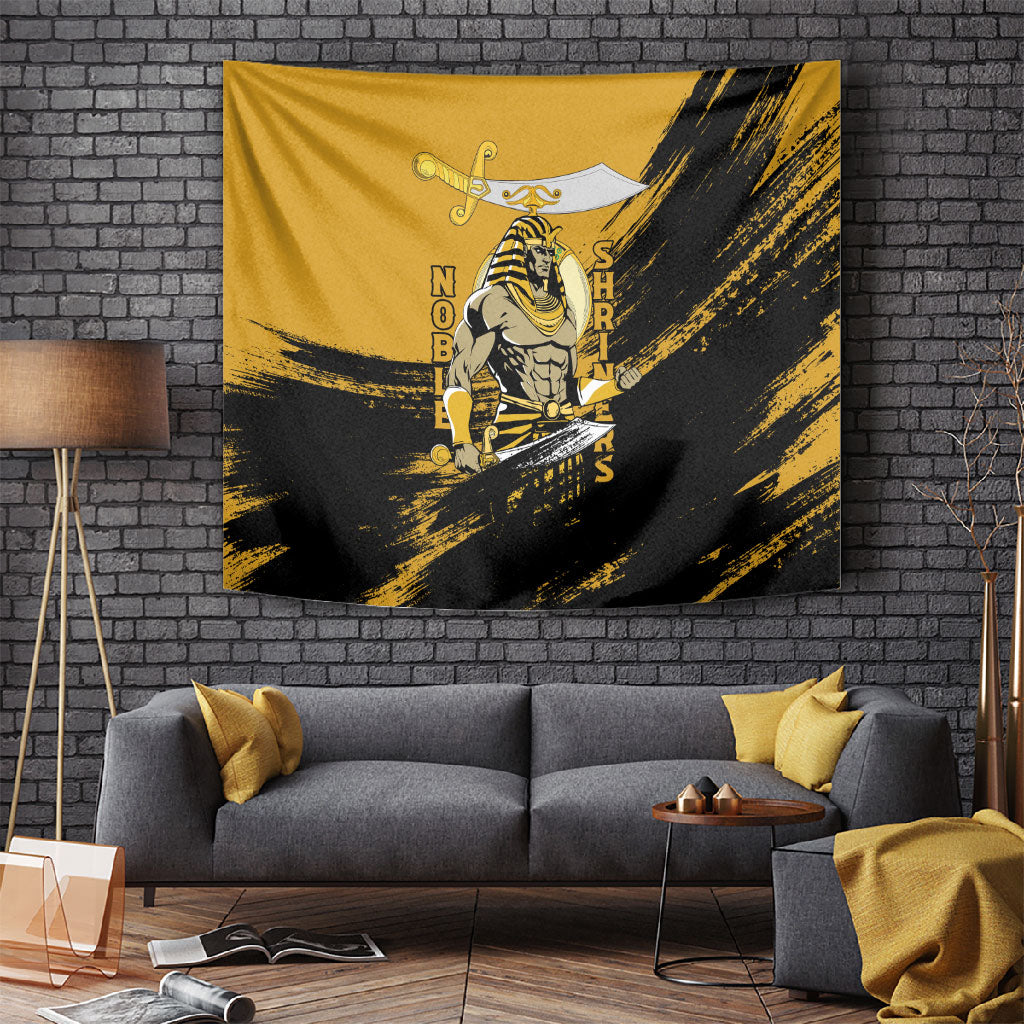 Noble Shriners Tapestry Egyptian Pharaoh Warrior - Scimitar Sword