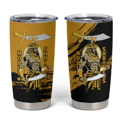 Noble Shriners Tumbler Cup Egyptian Pharaoh Warrior - Scimitar Sword
