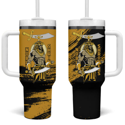 Noble Shriners Tumbler With Handle Egyptian Pharaoh Warrior - Scimitar Sword
