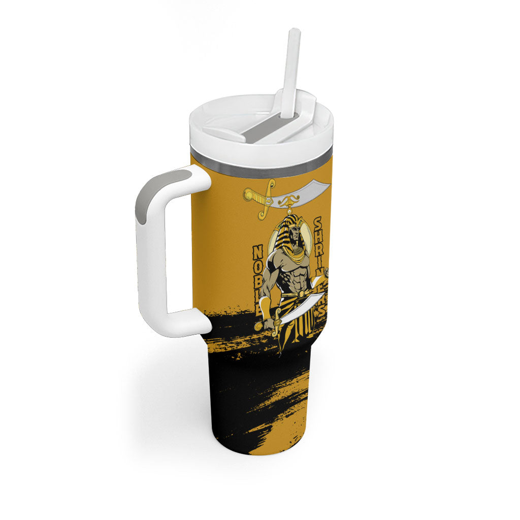 Noble Shriners Tumbler With Handle Egyptian Pharaoh Warrior - Scimitar Sword