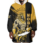 Noble Shriners Wearable Blanket Hoodie Egyptian Pharaoh Warrior - Scimitar Sword