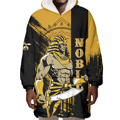 Noble Shriners Wearable Blanket Hoodie Egyptian Pharaoh Warrior - Scimitar Sword