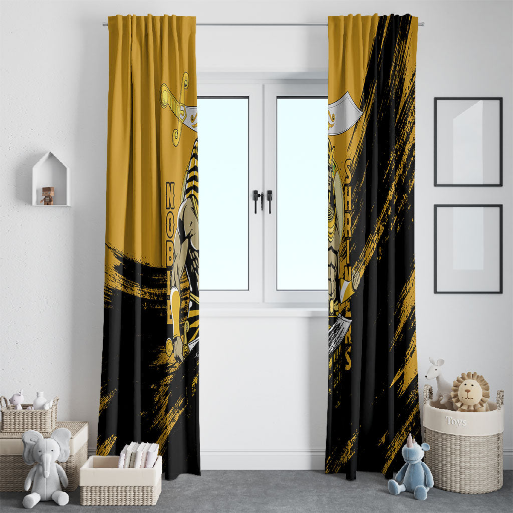 Noble Shriners Window Curtain Egyptian Pharaoh Warrior - Scimitar Sword