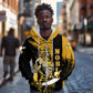 Noble Shriners Zip Hoodie Egyptian Pharaoh Warrior - Scimitar Sword