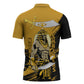 Noble Shriners Zipper Polo Shirt Egyptian Pharaoh Warrior - Scimitar Sword