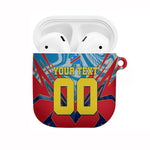 Personalized DR Congo Football Leopard Victory AirPods Case Congolese Soccer Comic Style