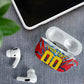 Personalized DR Congo Football Leopard Victory AirPods Case Congolese Soccer Comic Style