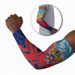 Personalized DR Congo Football Leopard Victory Arm Sleeves Congolese Soccer Comic Style