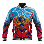 Personalized DR Congo Football Leopard Victory Baseball Jacket Congolese Soccer Comic Style