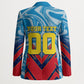 Personalized DR Congo Football Leopard Victory Blazer Congolese Soccer Comic Style