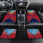 Personalized DR Congo Football Leopard Victory Car Mats Congolese Soccer Comic Style
